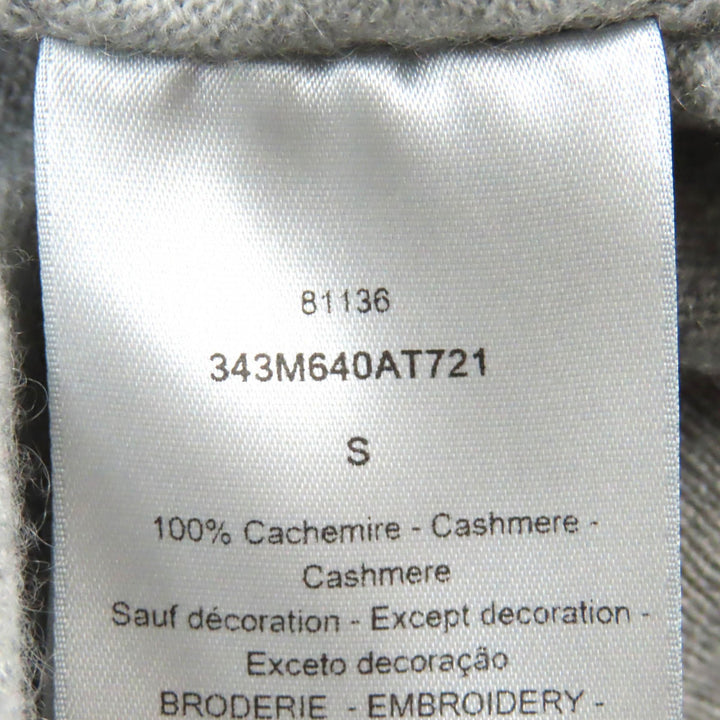 Excellent Dior HOMME knit CD Interlace Long Sleeve cashmere mens S 343M640AT721