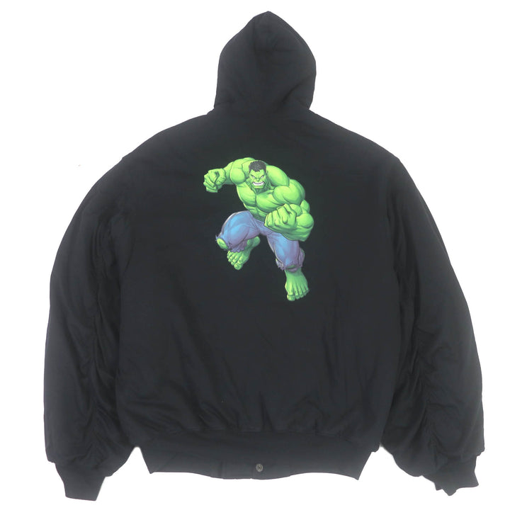 Great BALENCIAGA Bomber jacket MARVEL Collaboration Hulk Back Print mens XXS