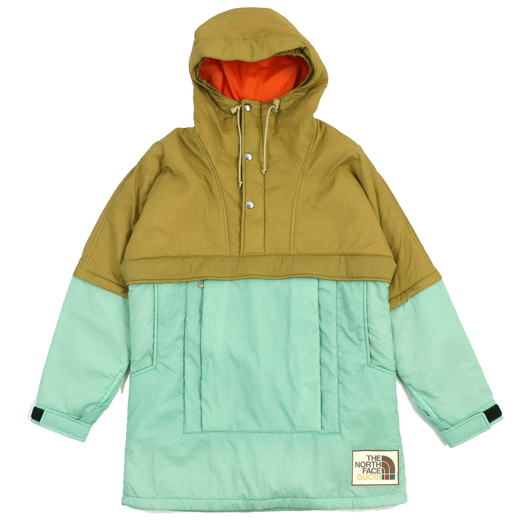Pristine GUCCI×THE NORTH FACE Jacket Anorak jacket Hooded beige green XXS 663731