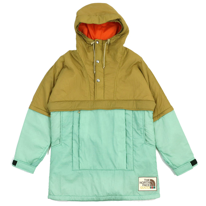 Pristine GUCCI×THE NORTH FACE Jacket Anorak jacket Hooded beige green XXS 663731