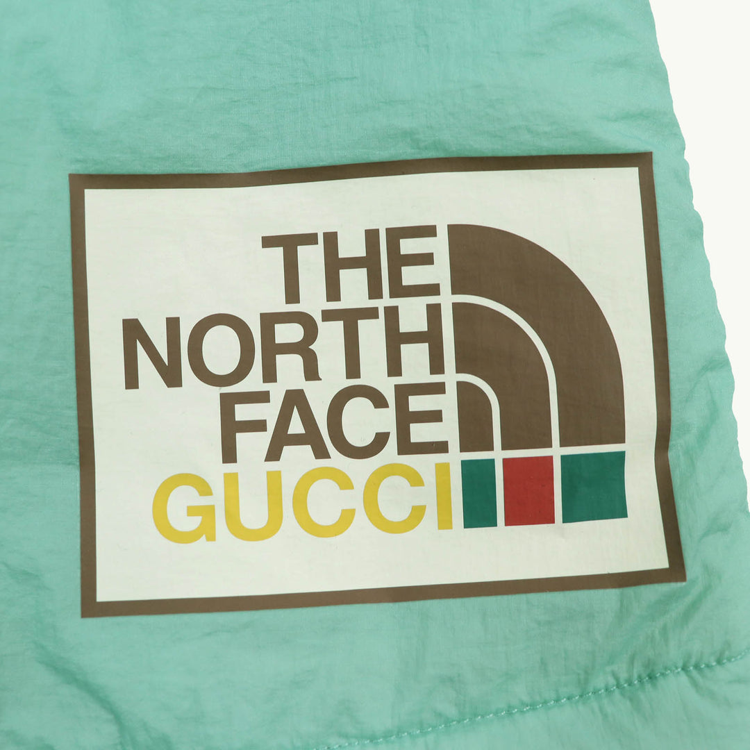 Pristine GUCCI×THE NORTH FACE Jacket Anorak jacket Hooded beige green XXS 663731