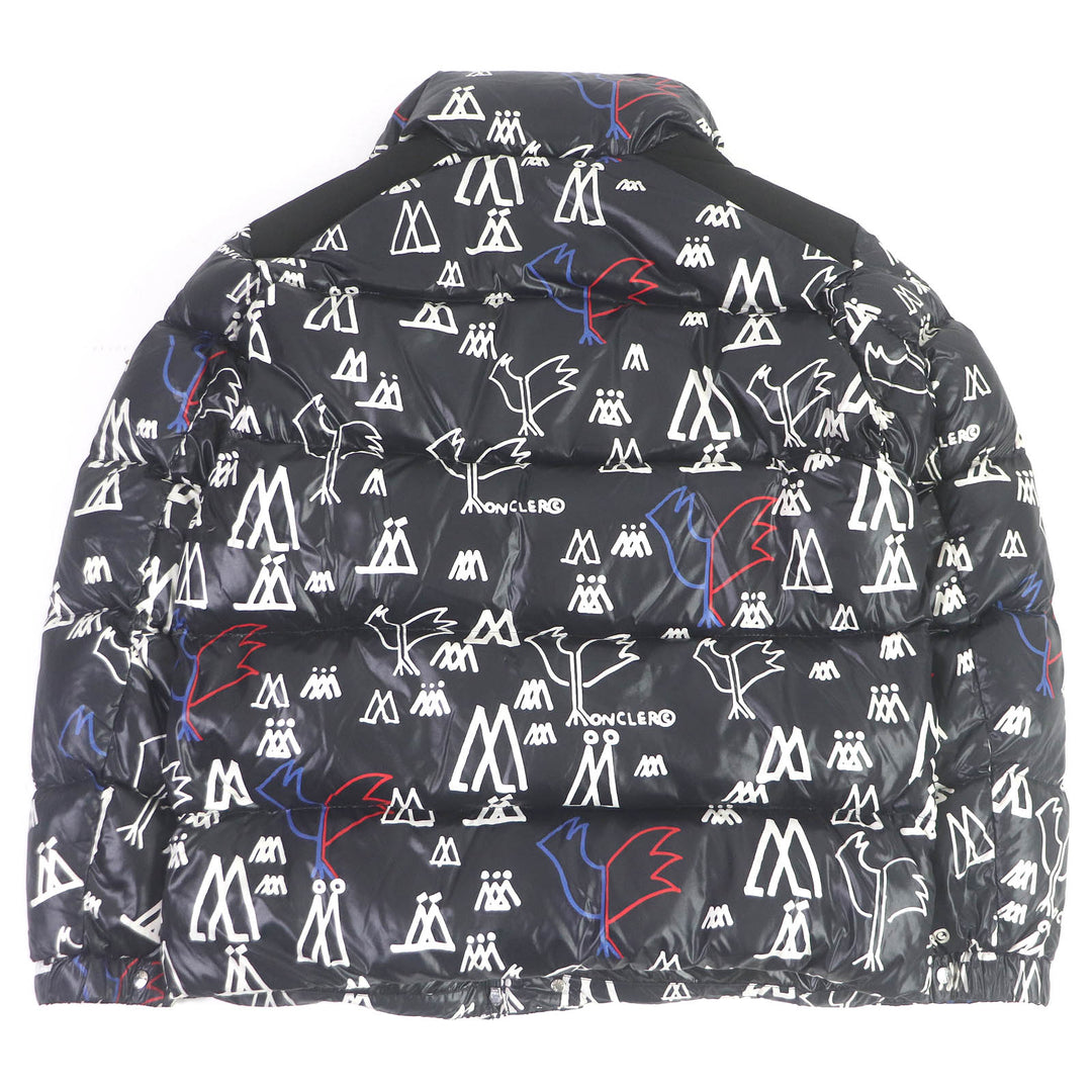 Great MONCLER GENIUS 2 Down jacket MARENNES Logo print all over Dark navy 3