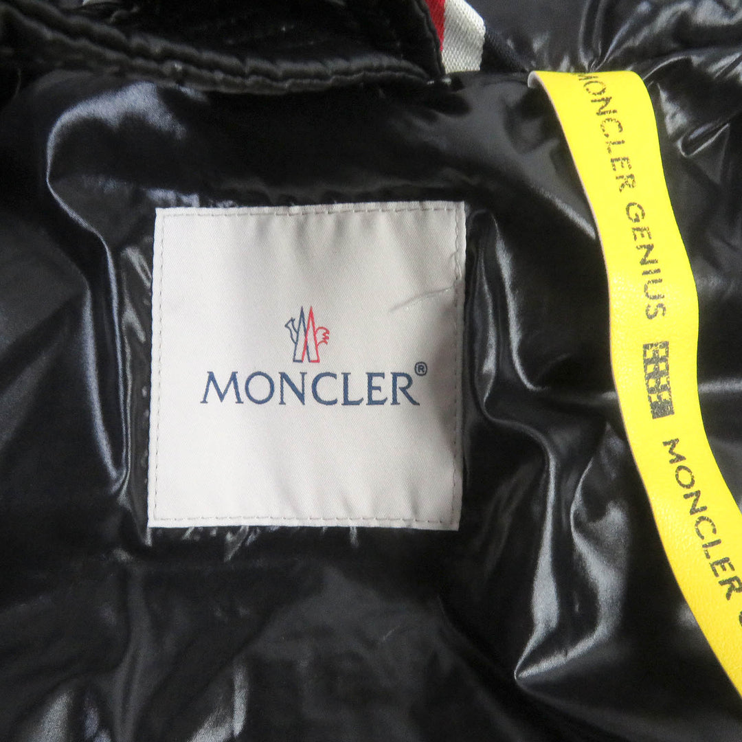Great MONCLER GENIUS 2 Down jacket MARENNES Logo print all over Dark navy 3