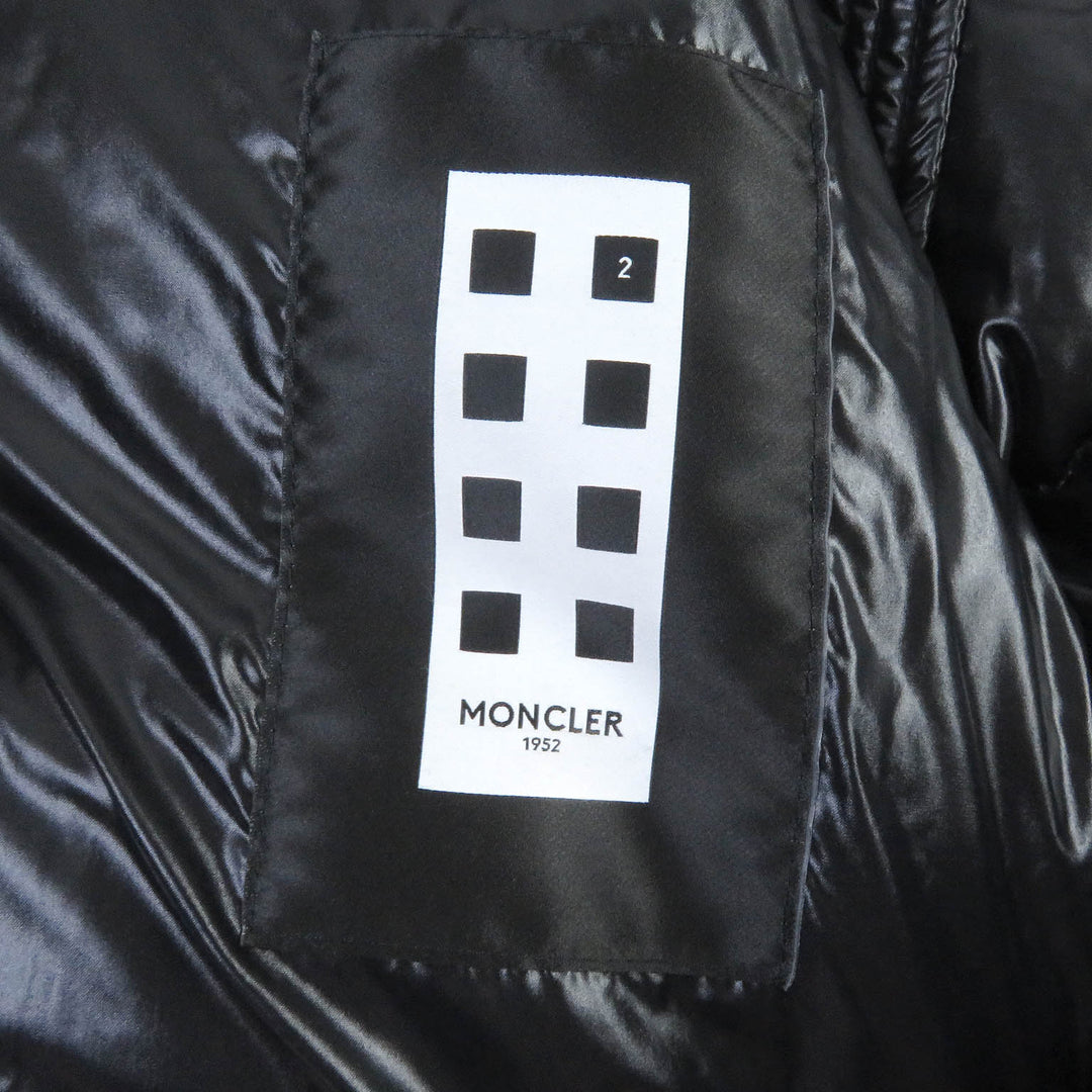 Great MONCLER GENIUS 2 Down jacket MARENNES Logo print all over Dark navy 3