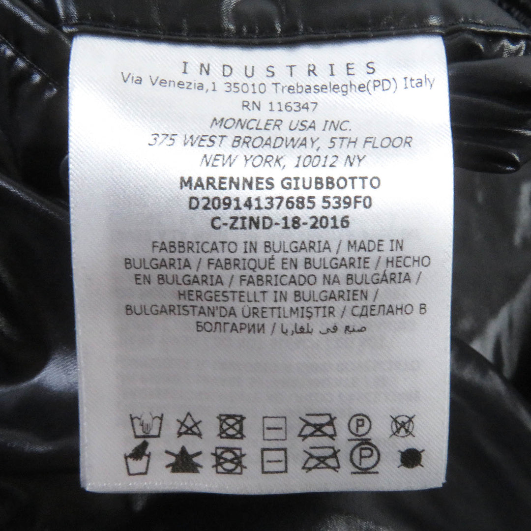 Great MONCLER GENIUS 2 Down jacket MARENNES Logo print all over Dark navy 3