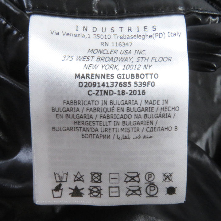 Great MONCLER GENIUS 2 Down jacket MARENNES Logo print all over Dark navy 3