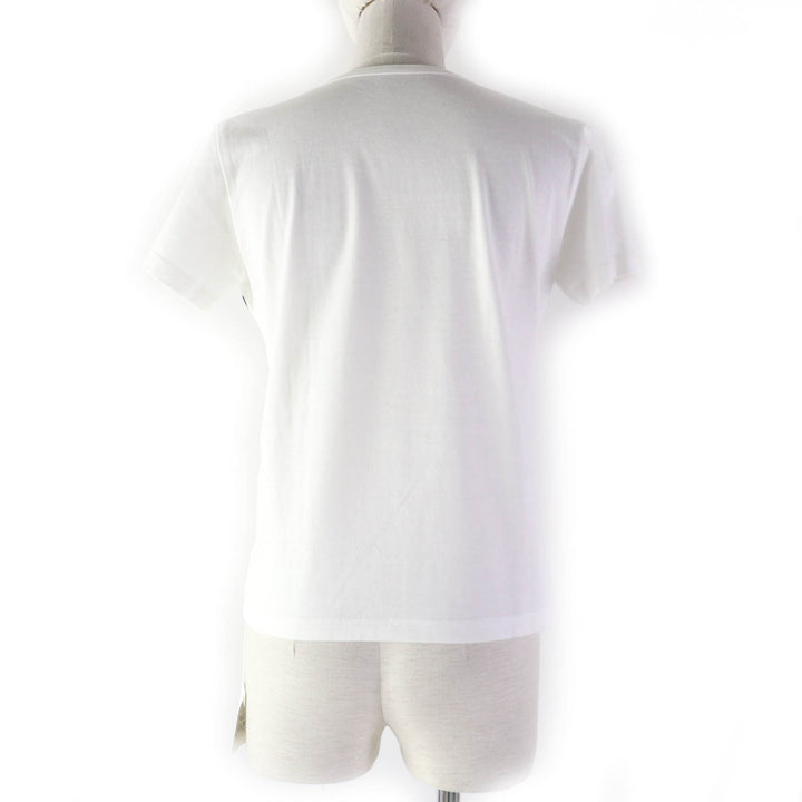 Pristine PLEATS PLEASE Short sleeve T-shirt Dot Pattern Crew Neck white cotton Women 3