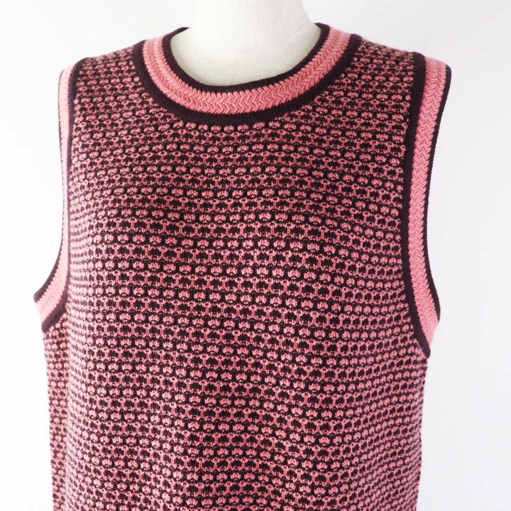 Discounted CHANEL one piece Pink bordeaux cashmere Women 44 P75435