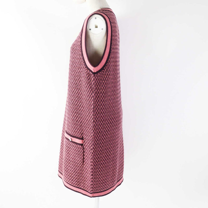 Discounted CHANEL one piece Pink bordeaux cashmere Women 44 P75435