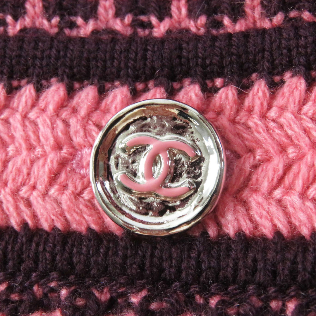 Discounted CHANEL one piece Pink bordeaux cashmere Women 44 P75435