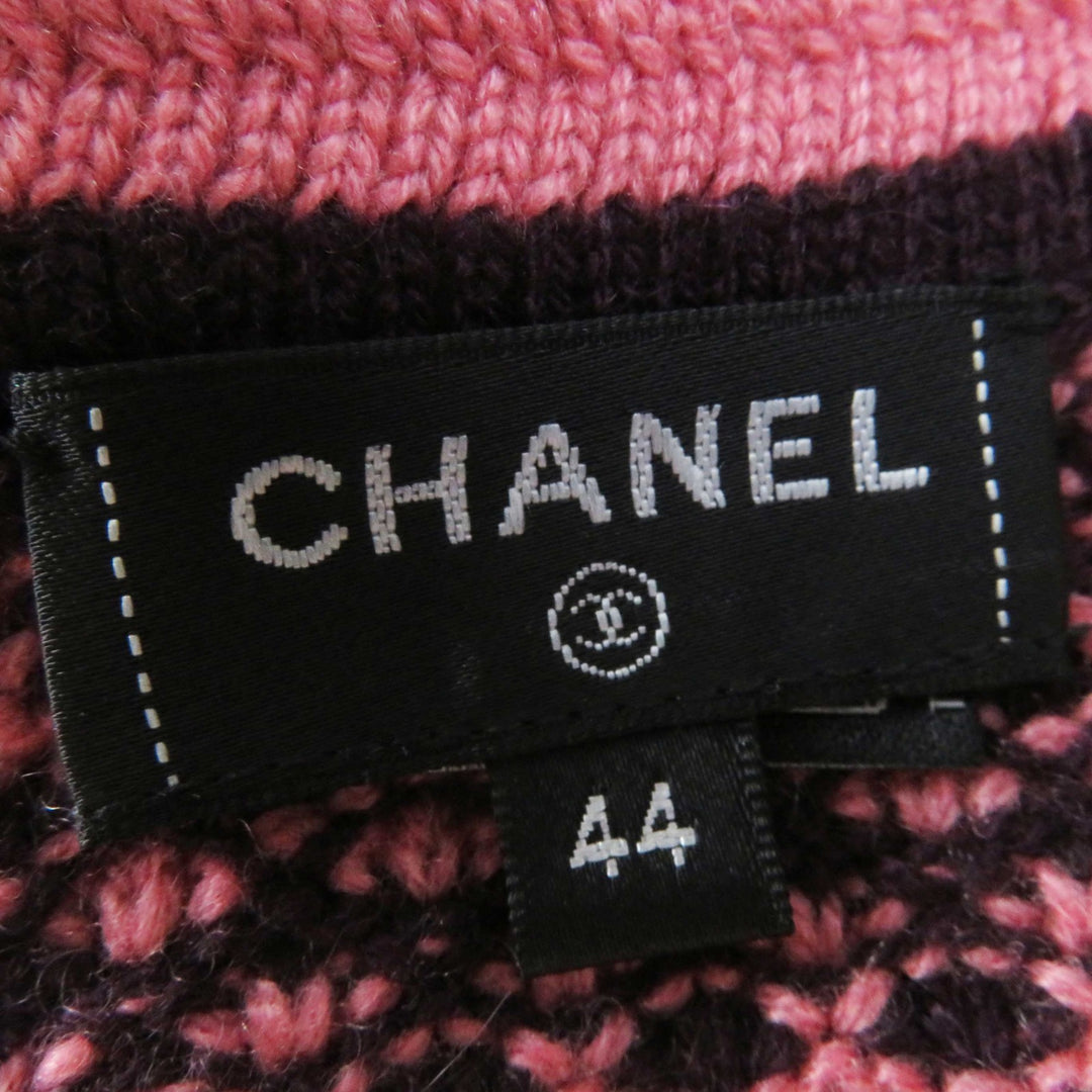 Discounted CHANEL one piece Pink bordeaux cashmere Women 44 P75435