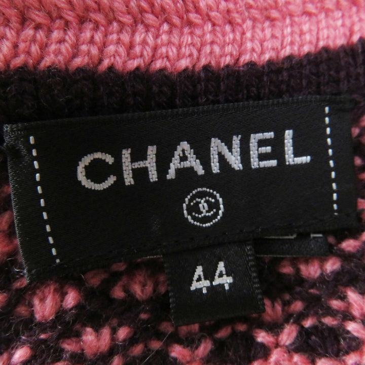 Discounted CHANEL one piece Pink bordeaux cashmere Women 44 P75435