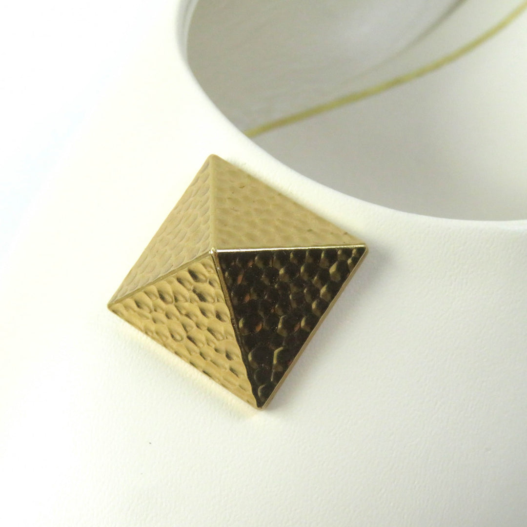 Pristine VALENTINO Sandals Rockstud Roman Stud Flat Mules Ivory leather Women 35