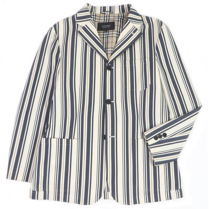Great BURBERRY BLACK LABEL tailored jacket Stripes, Nova check lining mens M