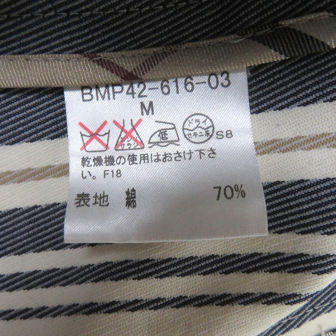Great BURBERRY BLACK LABEL tailored jacket Stripes, Nova check lining mens M