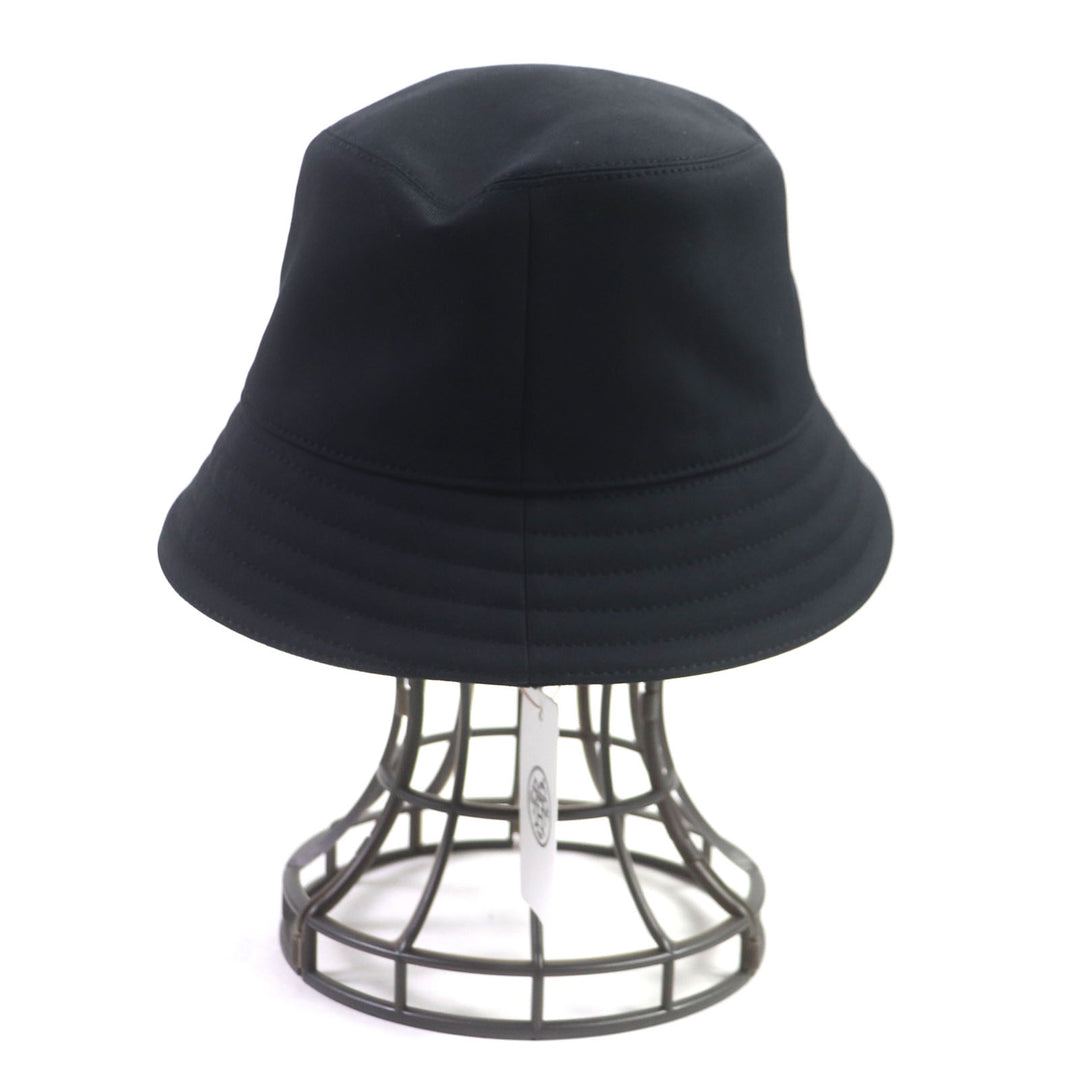 Great HERMES hat Fred Quarterbash Current product Hat black cotton mens 58
