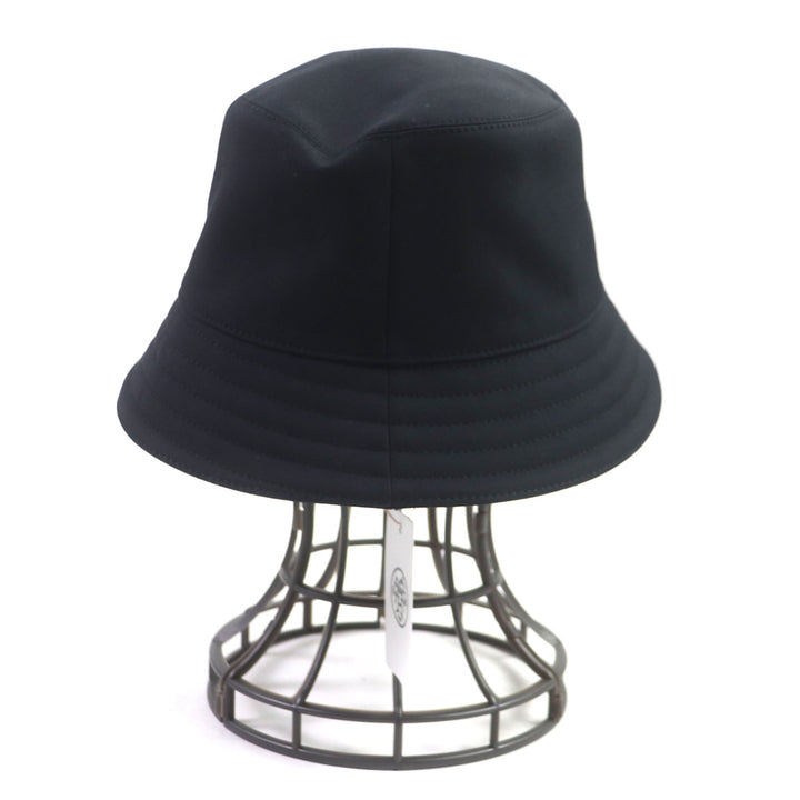 Great HERMES hat Fred Quarterbash Current product Hat black cotton mens 58