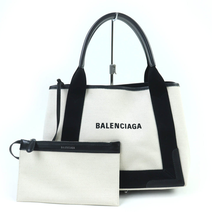 Great BALENCIAGA Handbag Small cabas with mini pouch beige Women 339933