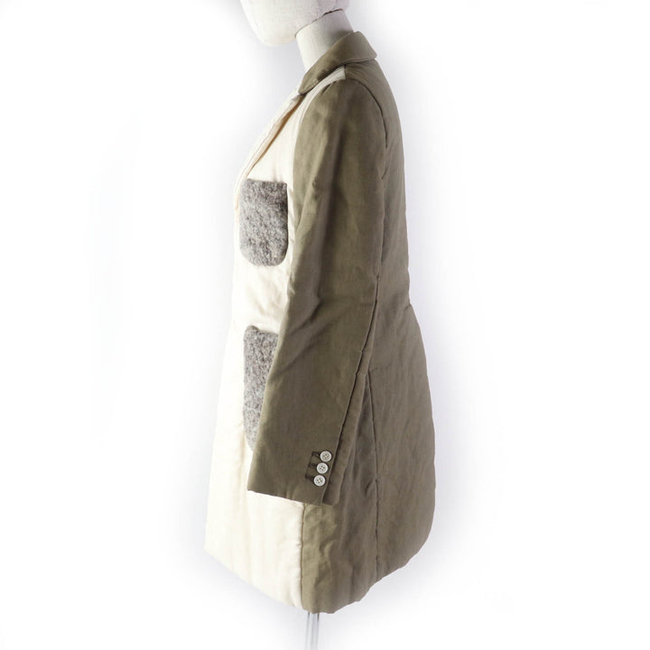 Excellent COMME des GARCONS Chester coat Padded, concealed placket, linen S