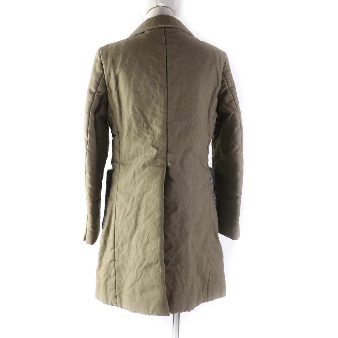 Excellent COMME des GARCONS Chester coat Padded, concealed placket, linen S