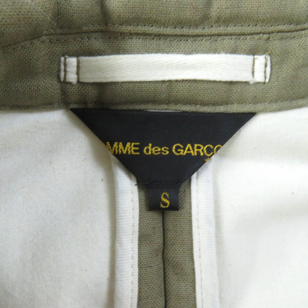 Excellent COMME des GARCONS Chester coat Padded, concealed placket, linen S