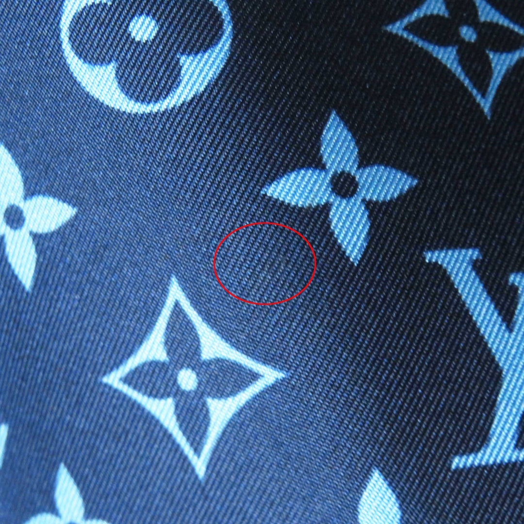 Pristine LOUIS VUITTON Long sleeve shirt Monogram pajama shirt silk Women 34