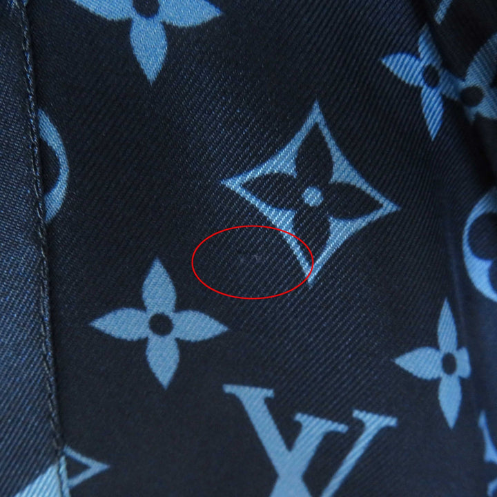 Pristine LOUIS VUITTON Long sleeve shirt Monogram pajama shirt silk Women 34