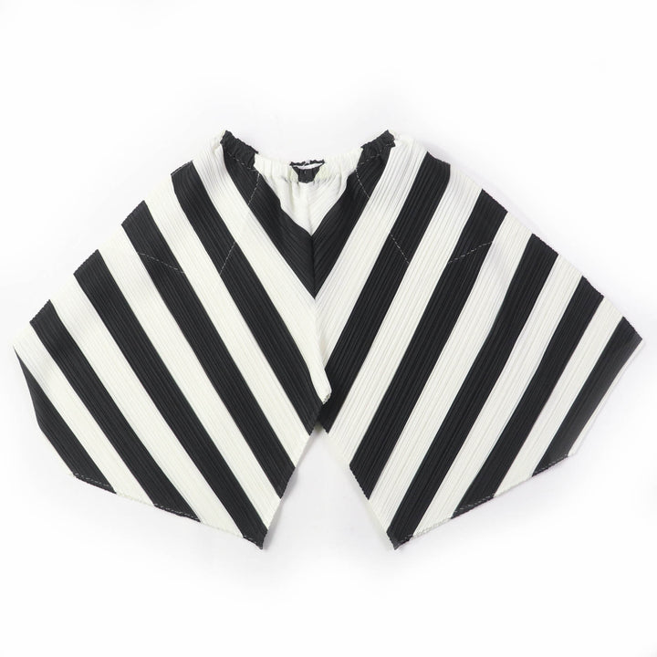 Discounted Pristine PLEATS PLEASE Saruel pants Diagonal striped wide pants White black 3