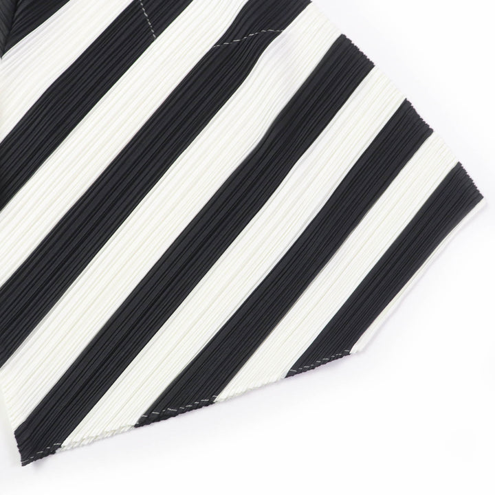 Discounted Pristine PLEATS PLEASE Saruel pants Diagonal striped wide pants White black 3