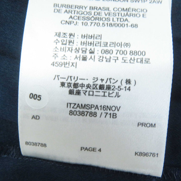 Pristine BURBERRY one piece Pleated Cami Navy polyester Women 38 8038788