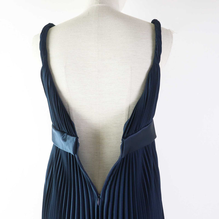 Discounted Pristine BURBERRY one piece Pleated Cami Navy polyester Women 38 8038788