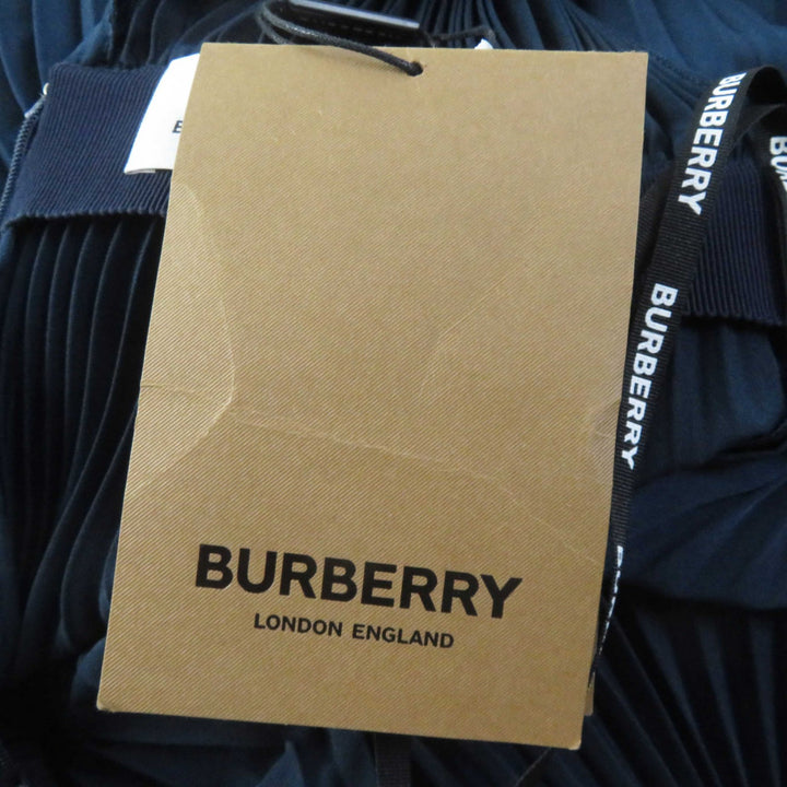 Pristine BURBERRY one piece Pleated Cami Navy polyester Women 38 8038788