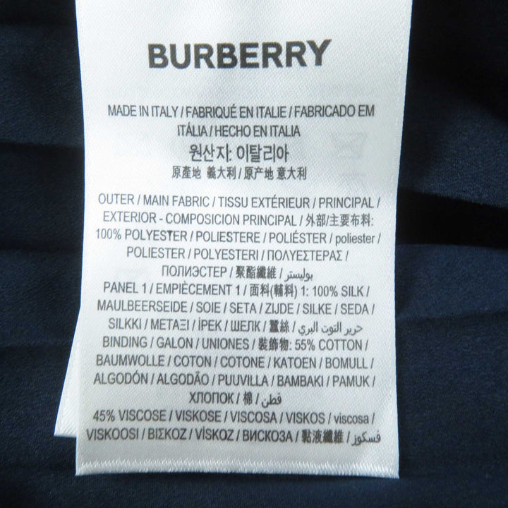 Pristine BURBERRY one piece Pleated Cami Navy polyester Women 38 8038788