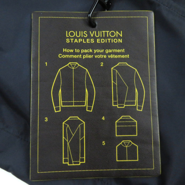 Great LOUIS VUITTON Jacket Staples Edition With logo leather hooded 52 HHB51WNKJ