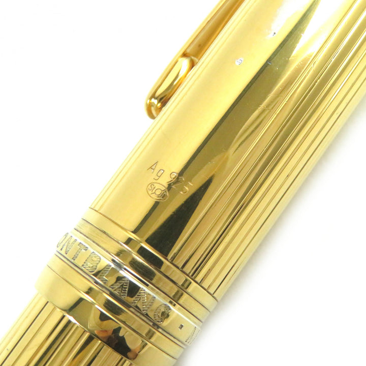 Very Good MONTBLANC Ballpoint pen Meisterstückle Grand Solitaire Cap Style gold