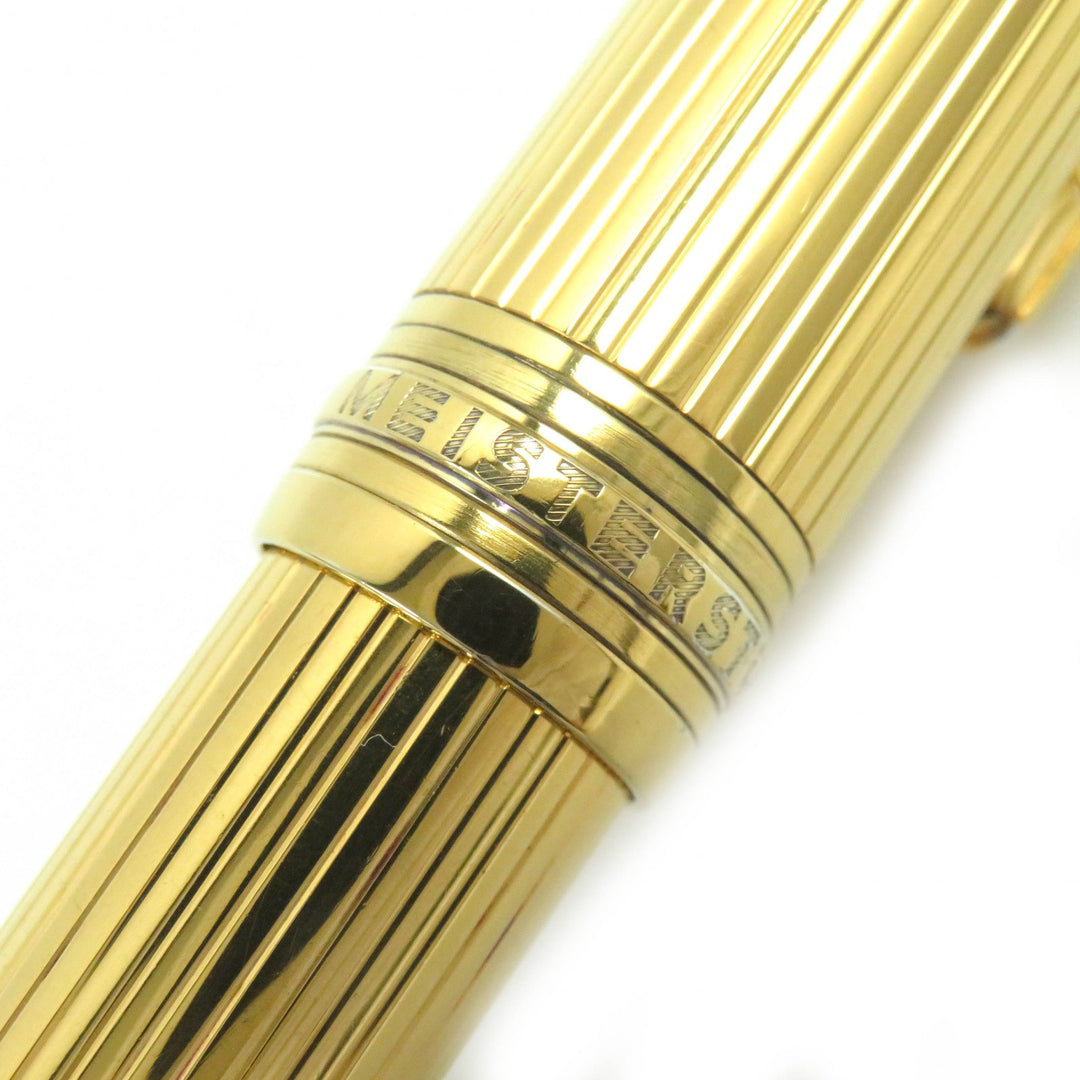 Very Good MONTBLANC Ballpoint pen Meisterstückle Grand Solitaire Cap Style gold