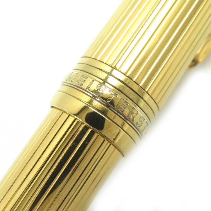 Very Good MONTBLANC Ballpoint pen Meisterstückle Grand Solitaire Cap Style gold