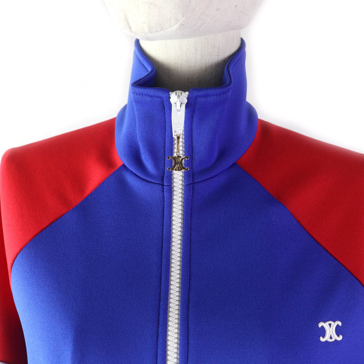 Excellent CELINE Jersey Triomphe double-faced jersey tracksuit Women XS