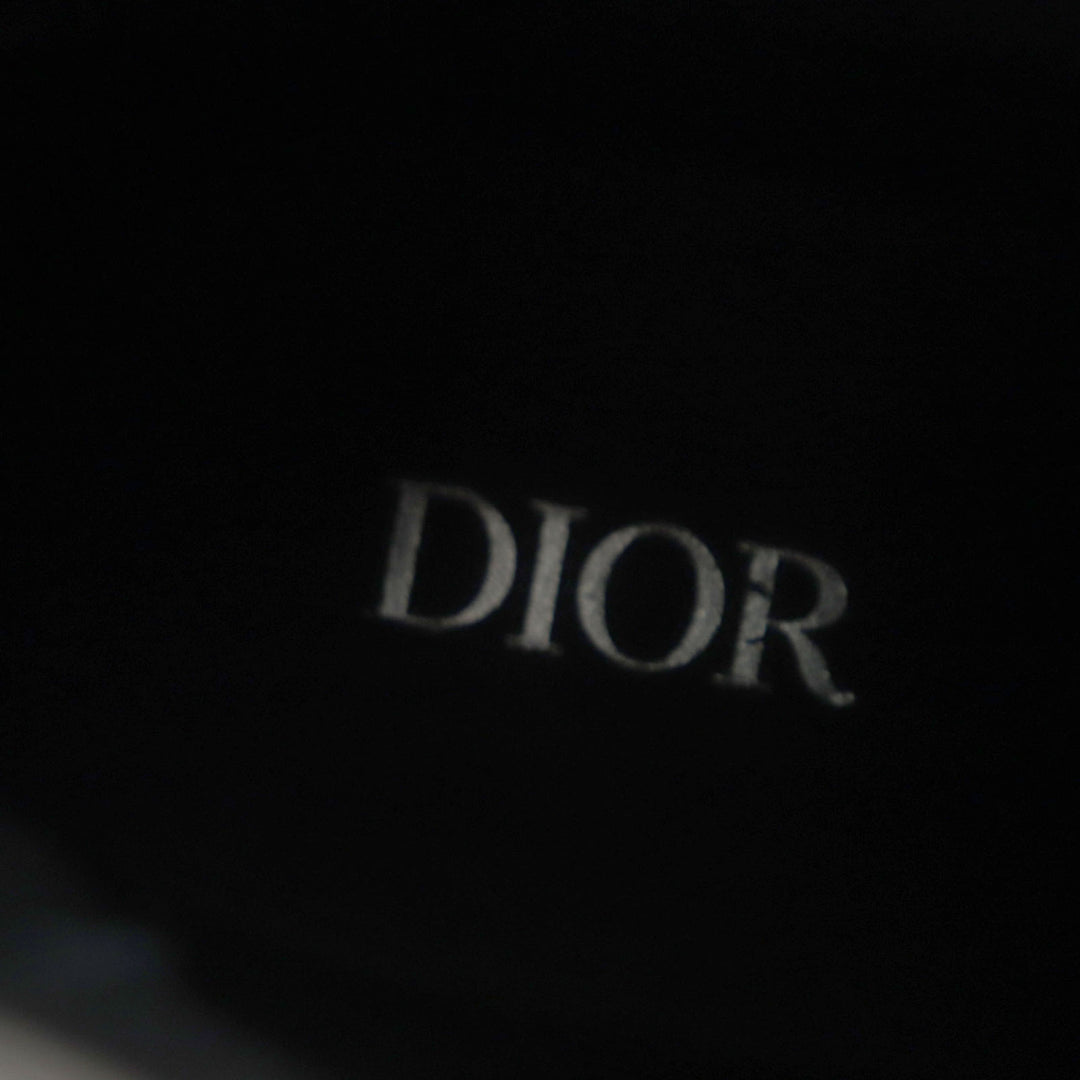 Great DIOR boots DIOR EXPLORER Side gore Chelsea Black beige leather mens 39