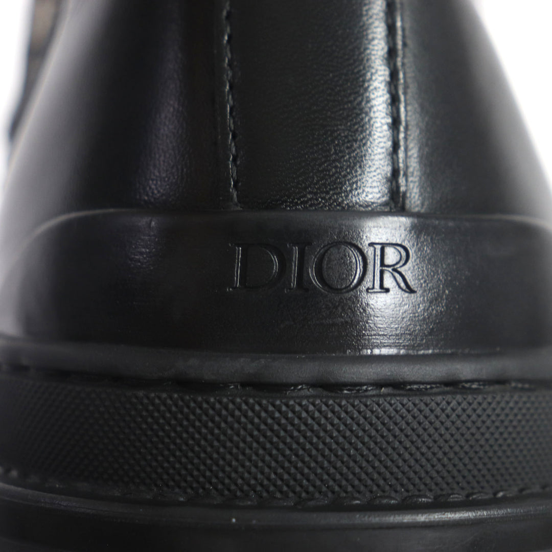 Great DIOR boots DIOR EXPLORER Side gore Chelsea Black beige leather mens 39