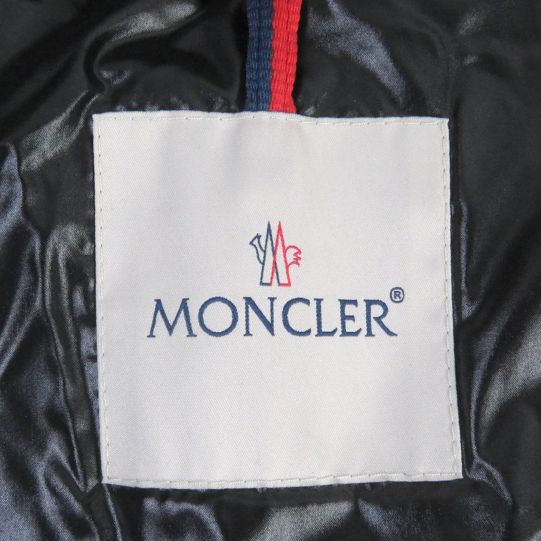 Great MONCLER Down jacket DAUPHINELL Hooded lamb leather jacket black 2