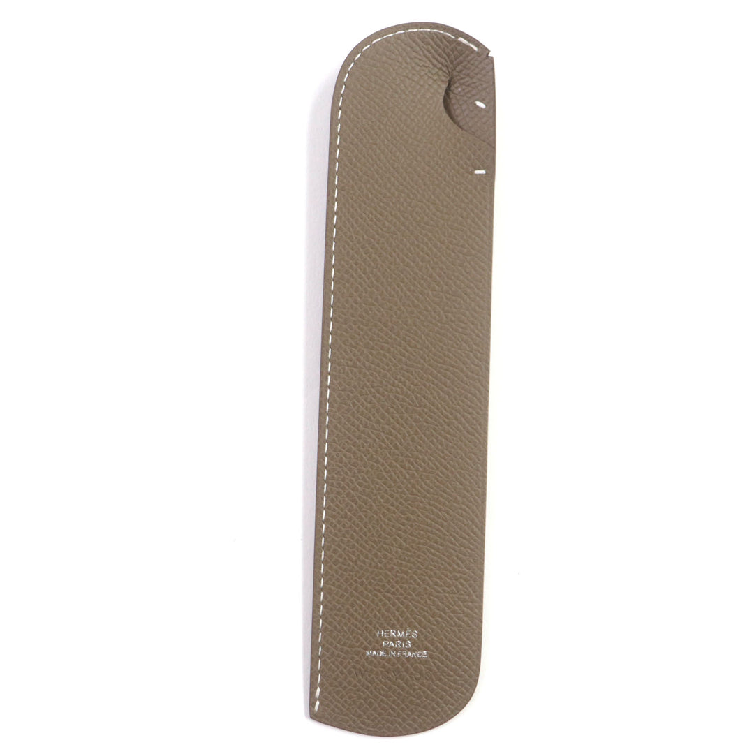 Pristine HERMES Other stationery Saudepage Epsom Leather Bookmark Epsom mens