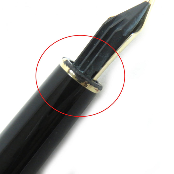 Very Good MONTBLANC fountain pen Meisterstück Classic white star black K14 mens