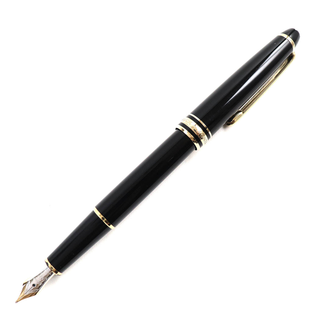 Very Good MONTBLANC fountain pen Meisterstück Classic white star black K14 mens
