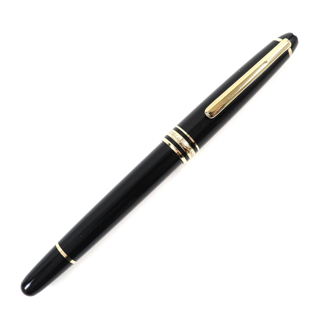 Very Good MONTBLANC fountain pen Meisterstück Classic white star black K14 mens