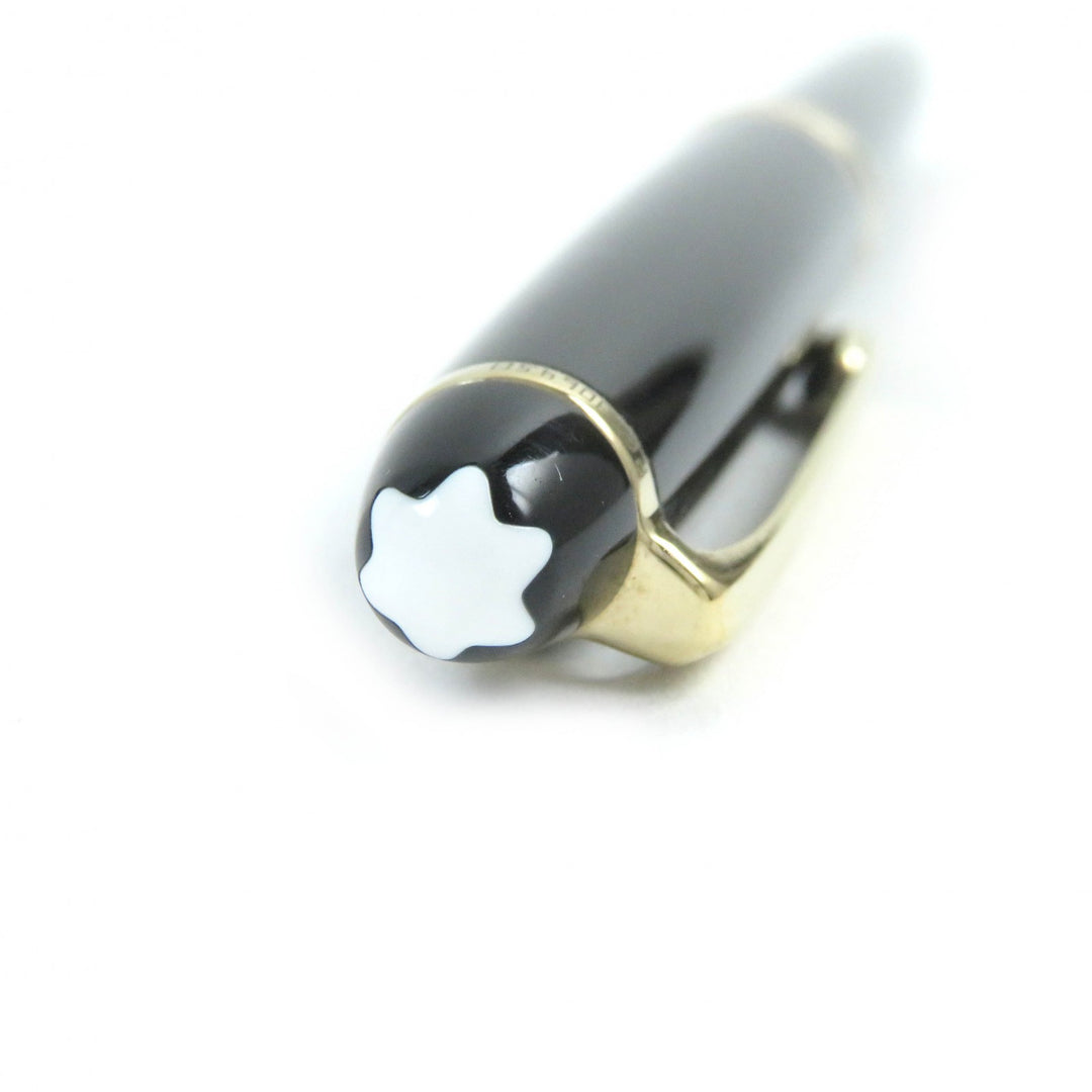 Very Good MONTBLANC fountain pen Meisterstück Classic white star black K14 mens
