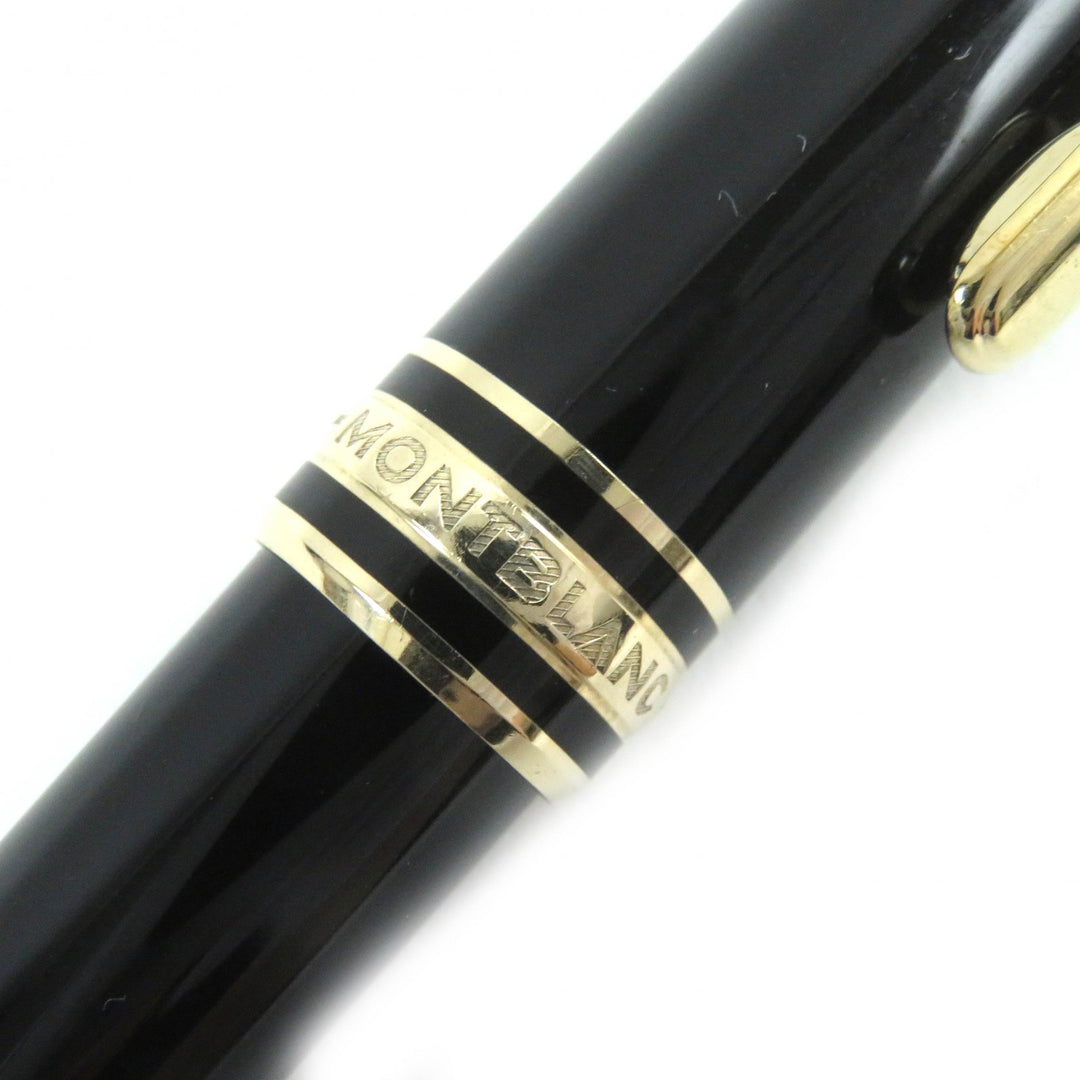 Very Good MONTBLANC fountain pen Meisterstück Classic white star black K14 mens