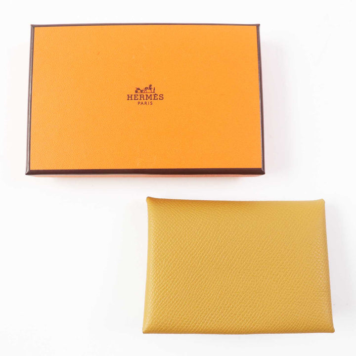 Pristine HERMES Coin case Calvi duo Epsom Women