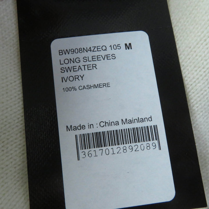 Excellent GIVENCHY knit 4G Logo Long Sleeve Ivory cashmere Women M BW908N4ZEQ