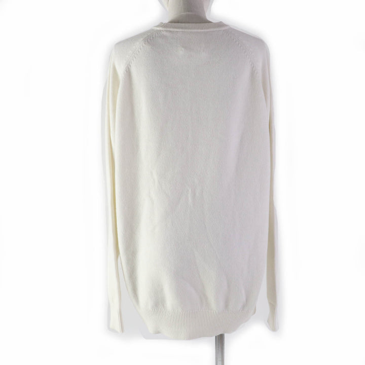Excellent GIVENCHY knit 4G Logo Long Sleeve Ivory cashmere Women M BW908N4ZEQ